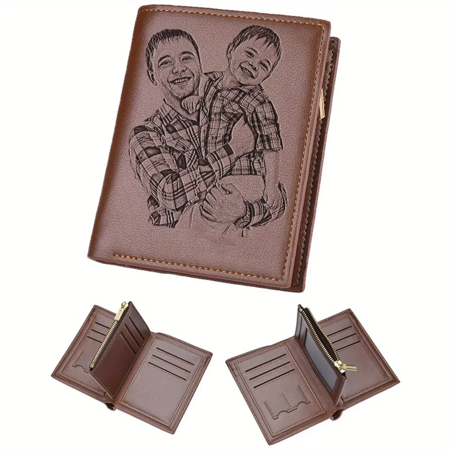 Photographic Memory - Custom Engraved Men's Photo Wallet |