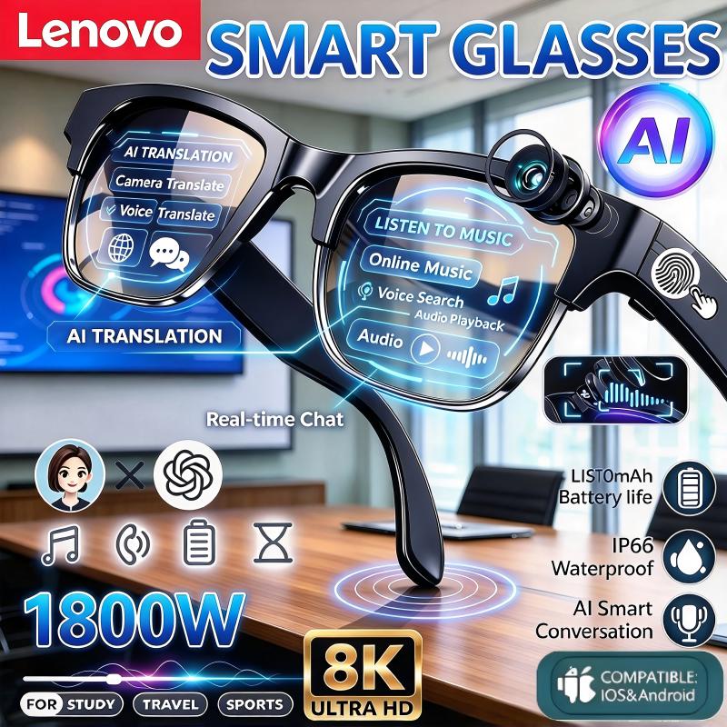 Lenovo 8K HD AI Smart Glasses  - Photography Japanese ulasan dan harga